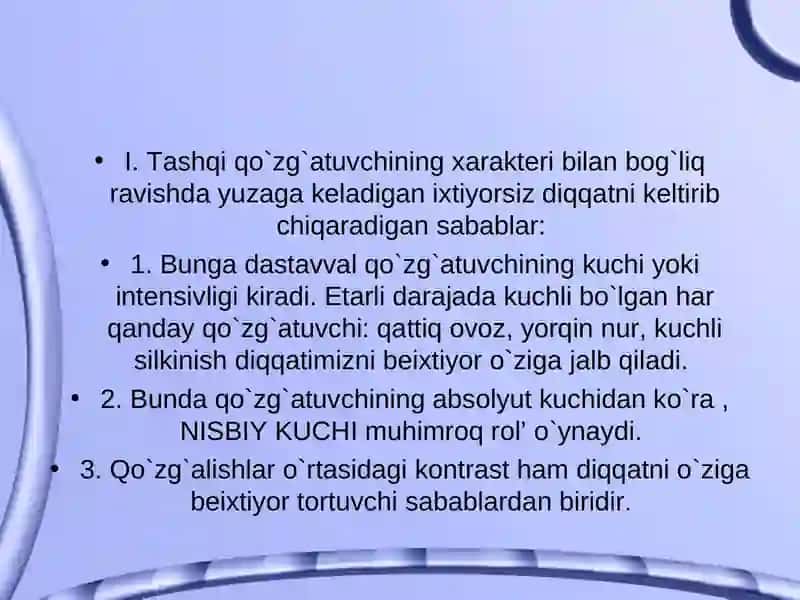 Diqqat haqida tushuncha 4