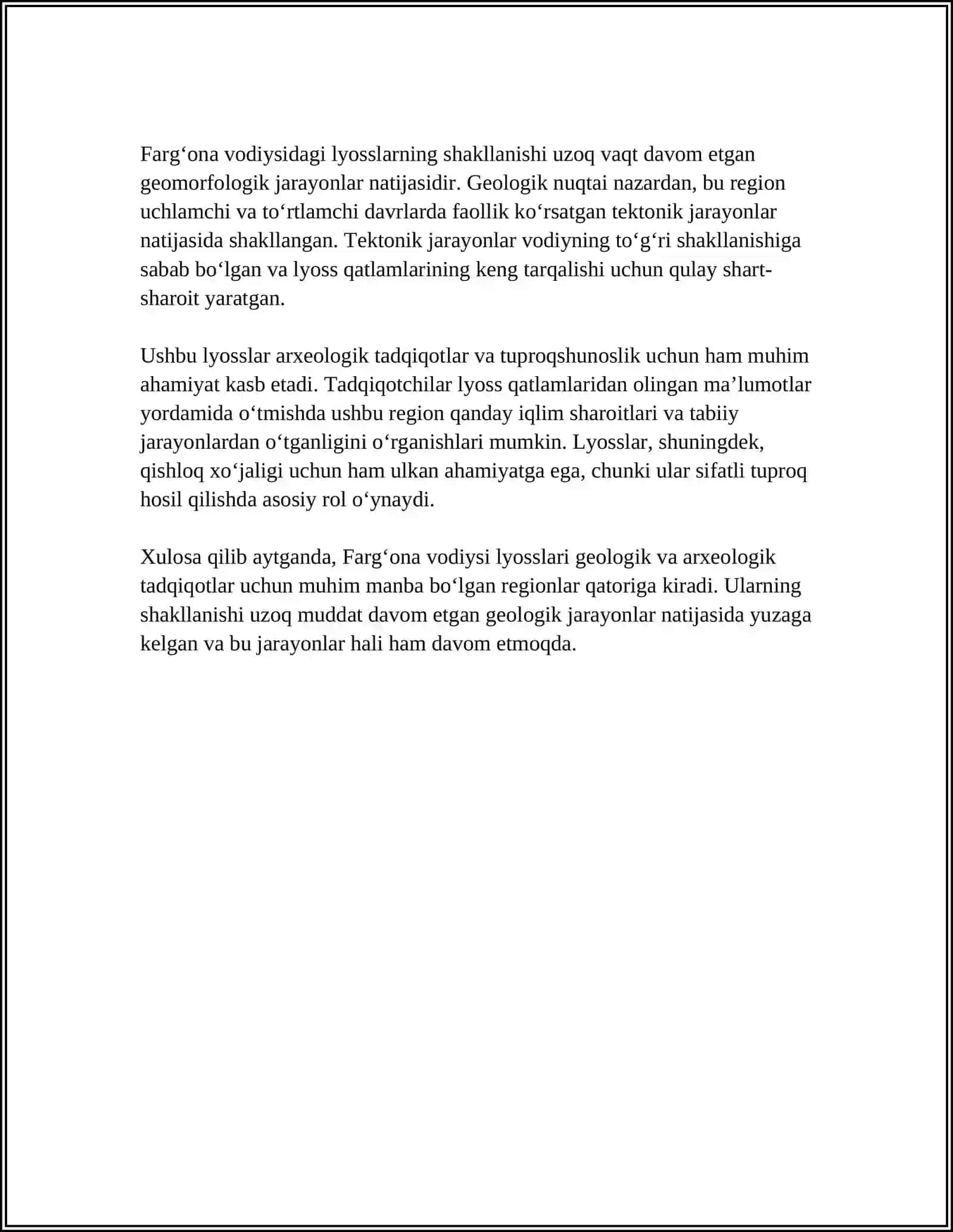 FARG‘ONA VODIY LYOSSLARI 4