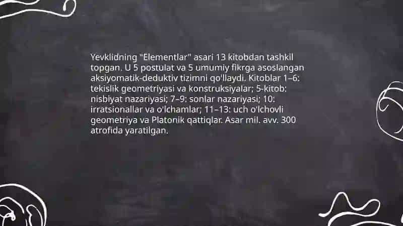 Yevklid va Eratosfen hayoti va ijodi 4