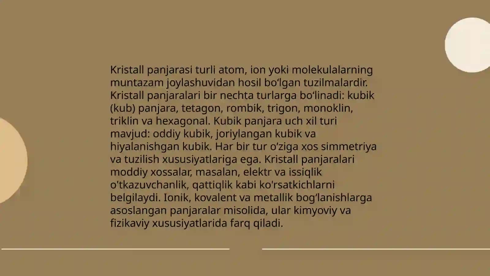 Kristallarning sohaviy nazariyasi 4