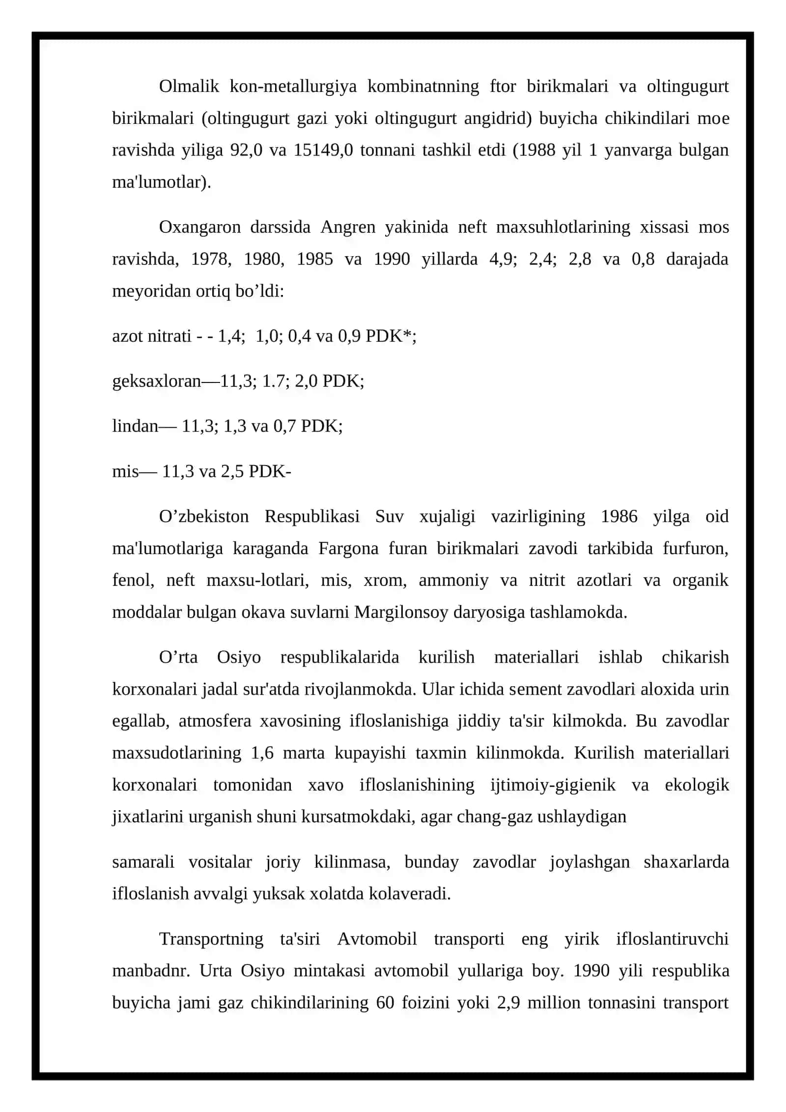 O'zbekistondagi atrof muxitga doir muamolar 4