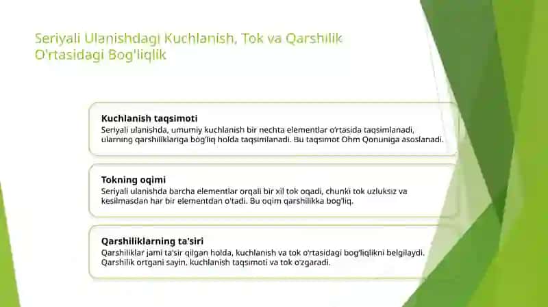 Butun zanjir uchun Om qonuni 4