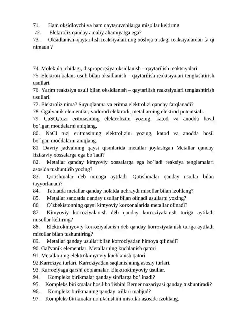 Kimyo fansavollari 4