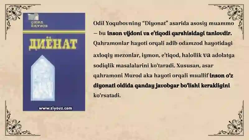 "Diyonat" va "Jinoyat va jazo" 4