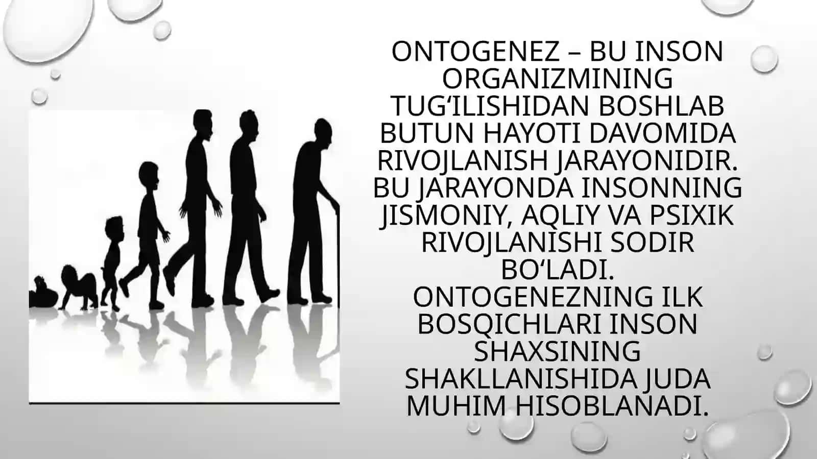 Ontogenezning ilkbosqichlari dapsixik rivojlanish xususiyatlari 4