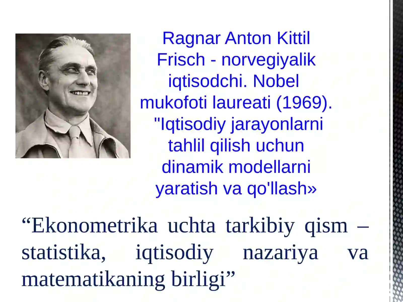 Ekonometrik modellashtirish asoslari 4