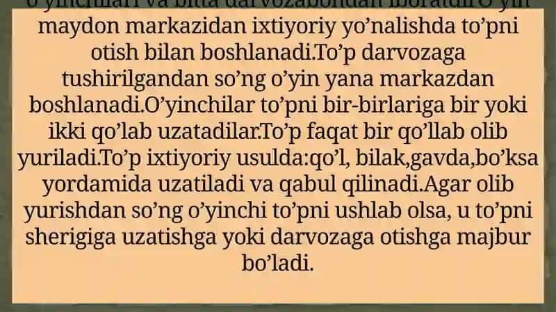 Gandbol spotr turi haqida umumiy ma’lumot 4