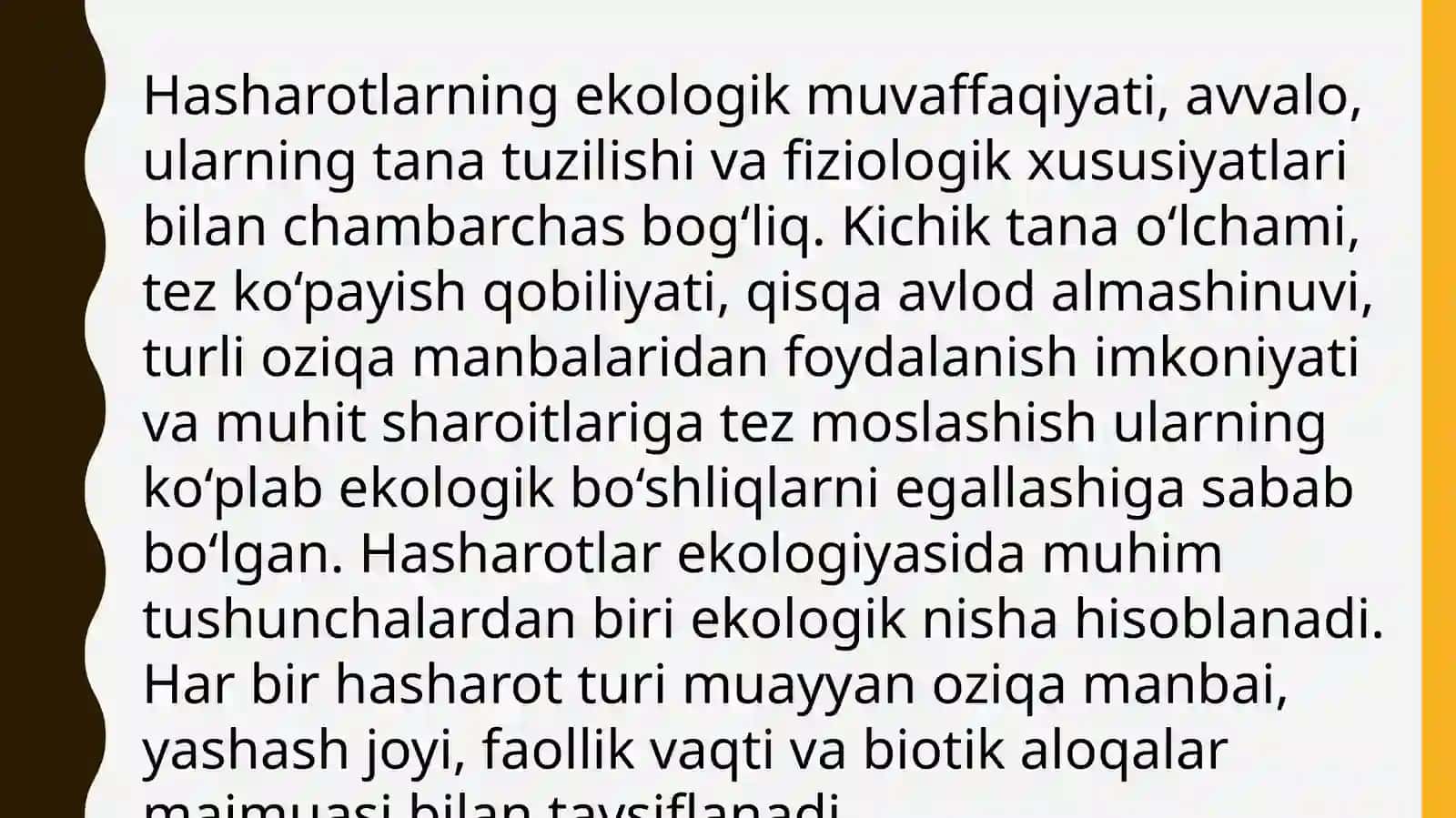 Hasharotlar ekologiyasi 4