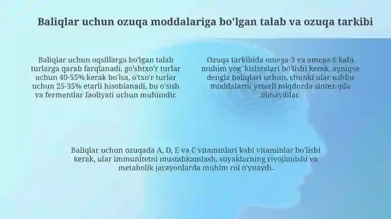 Ozuqa ratsioni va baliqlar 4