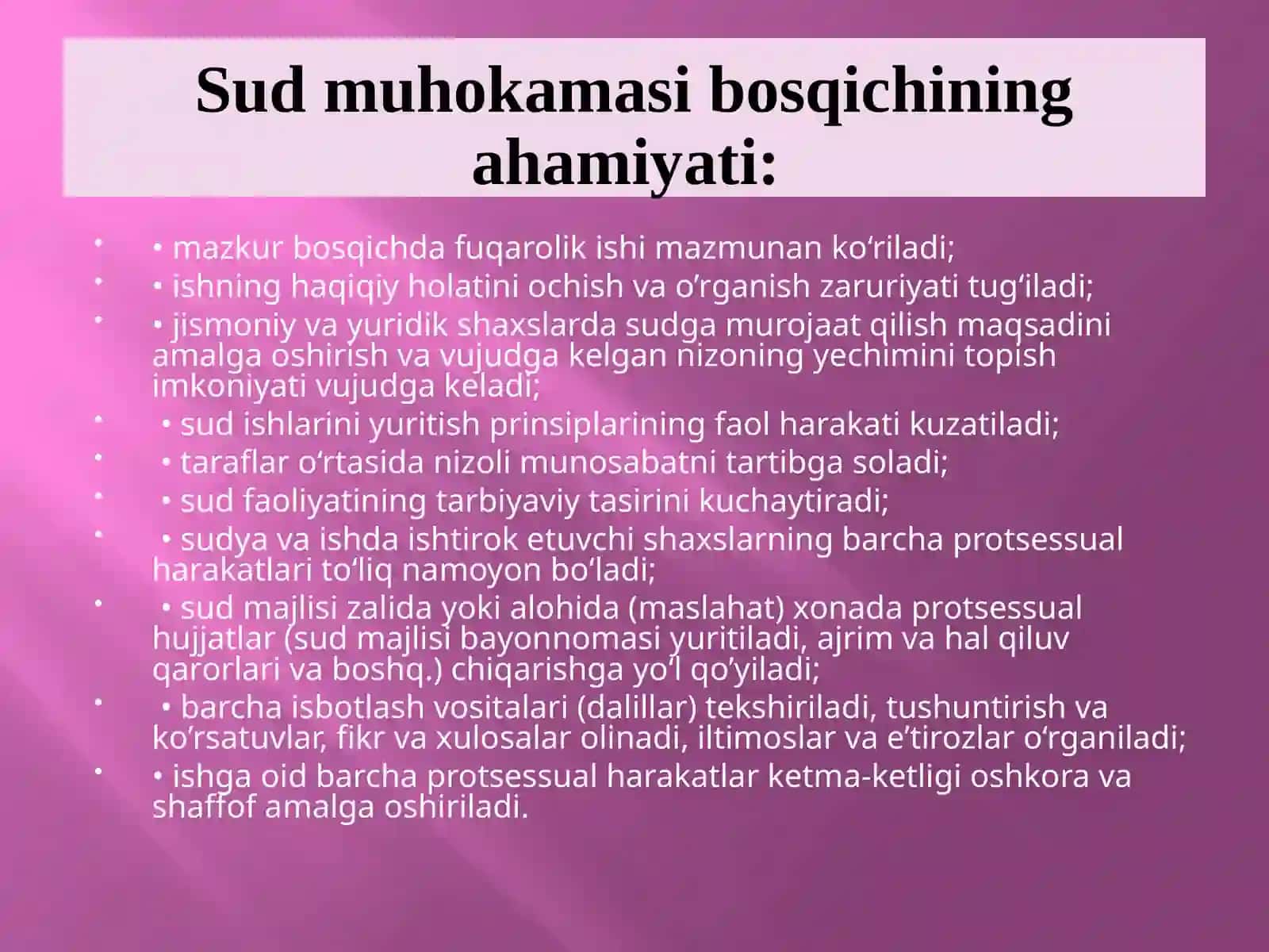 FUQAROLIK ISHLARINI SUDDA MUHOKAMA QILISH 4