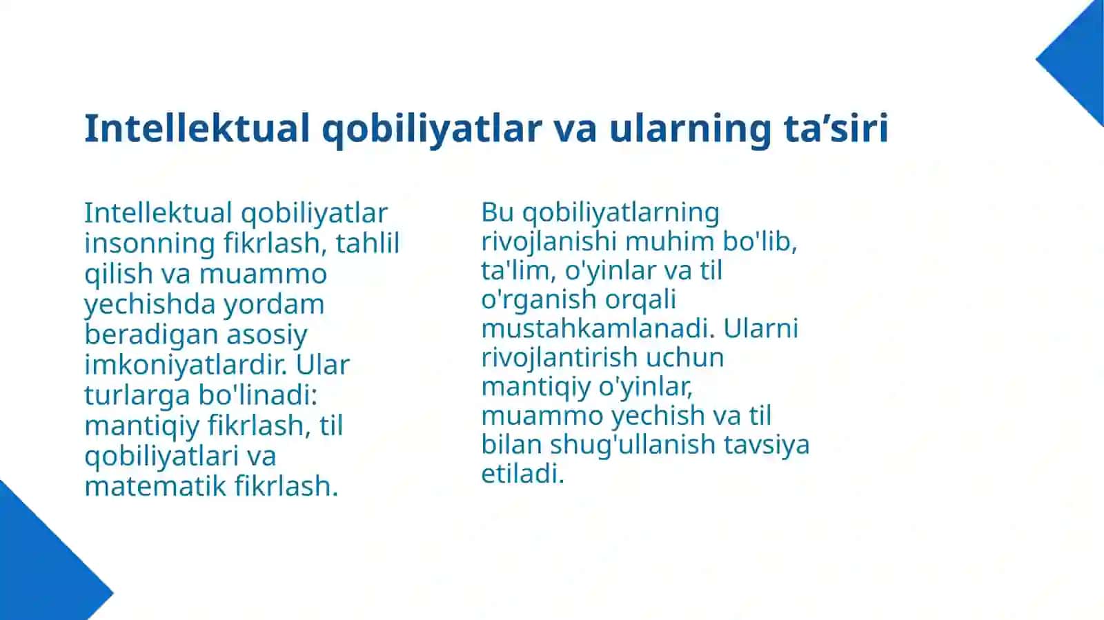 Qobiliyat rivojlanishiga ta’sir qiluvchi omillar 4