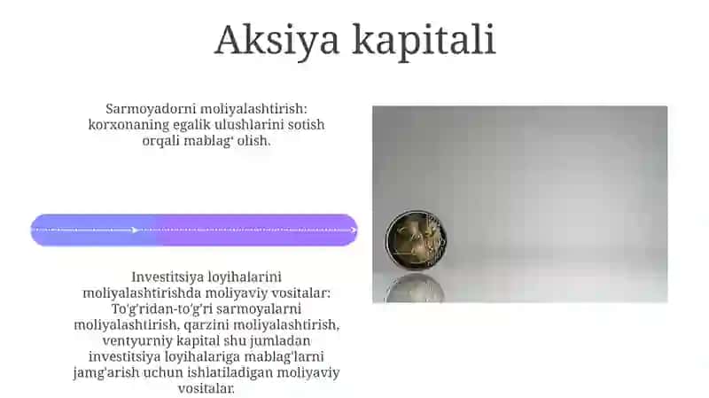 Investitsiyalarni Moliyalashtirishda Moliyaviy Vositalar 4