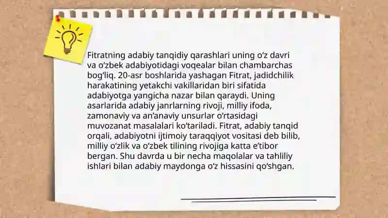 Fitratning adabiy tanqidiy qarashlari 4