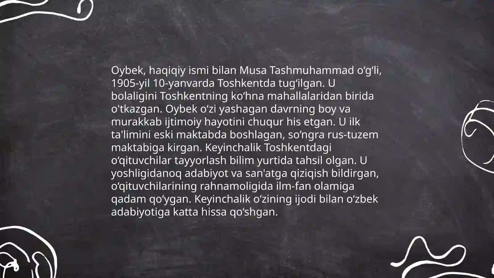 Oybek hayoti va ijodi 4