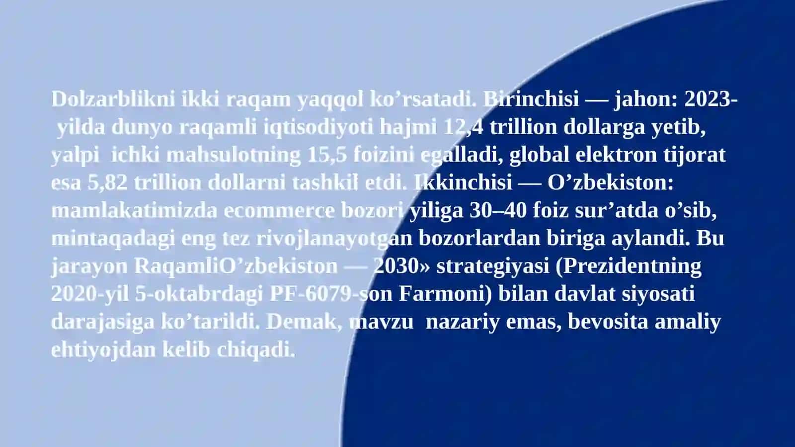 IQTISODIY TARMOQLARNI RAQAMLASHTIRISH ASOSIDA 4