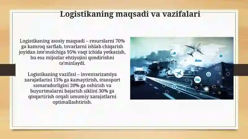 Logistikaning konseptual masalalari 4