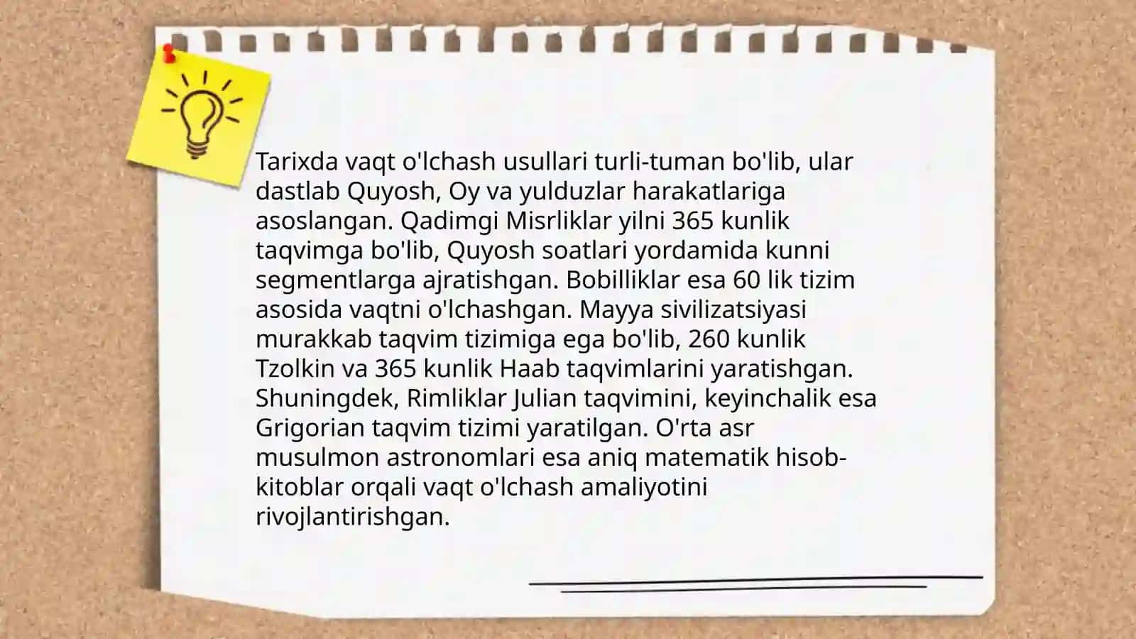 Vaqt tushunchasi va uning ahamiyati 4