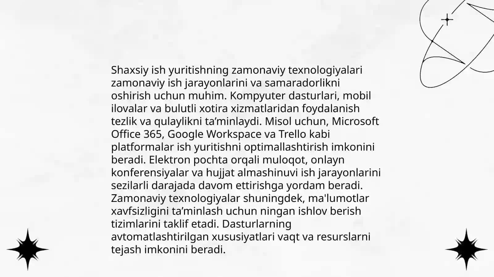 Shaxsiy ish qog'ozlari uslubi 4