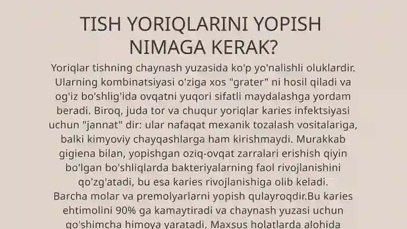 FISSUR GERMETIKLAR. QO'LLASH TEXNIKASi 4