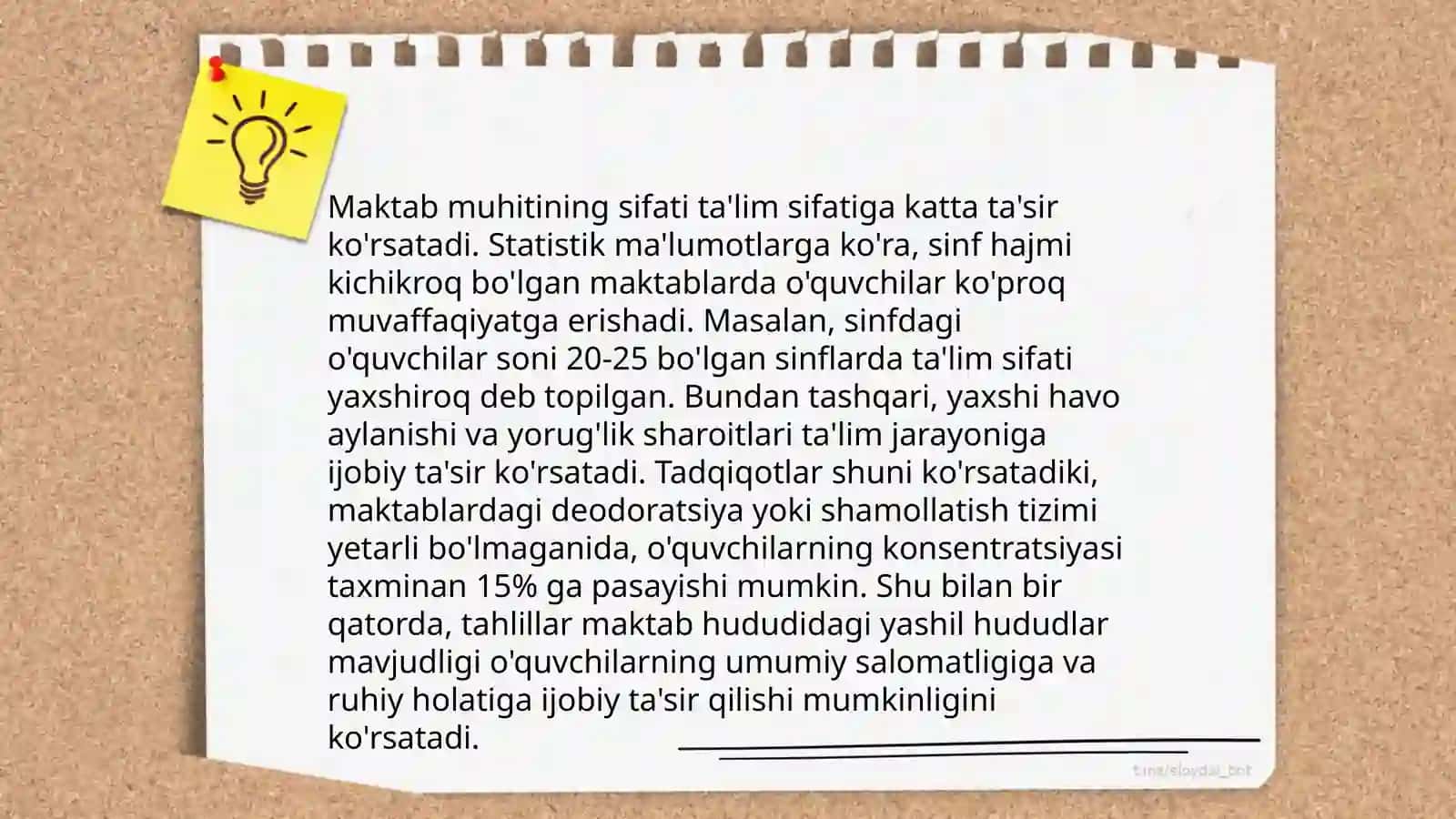 Xalqaro baholash dasturi- TALIS 4