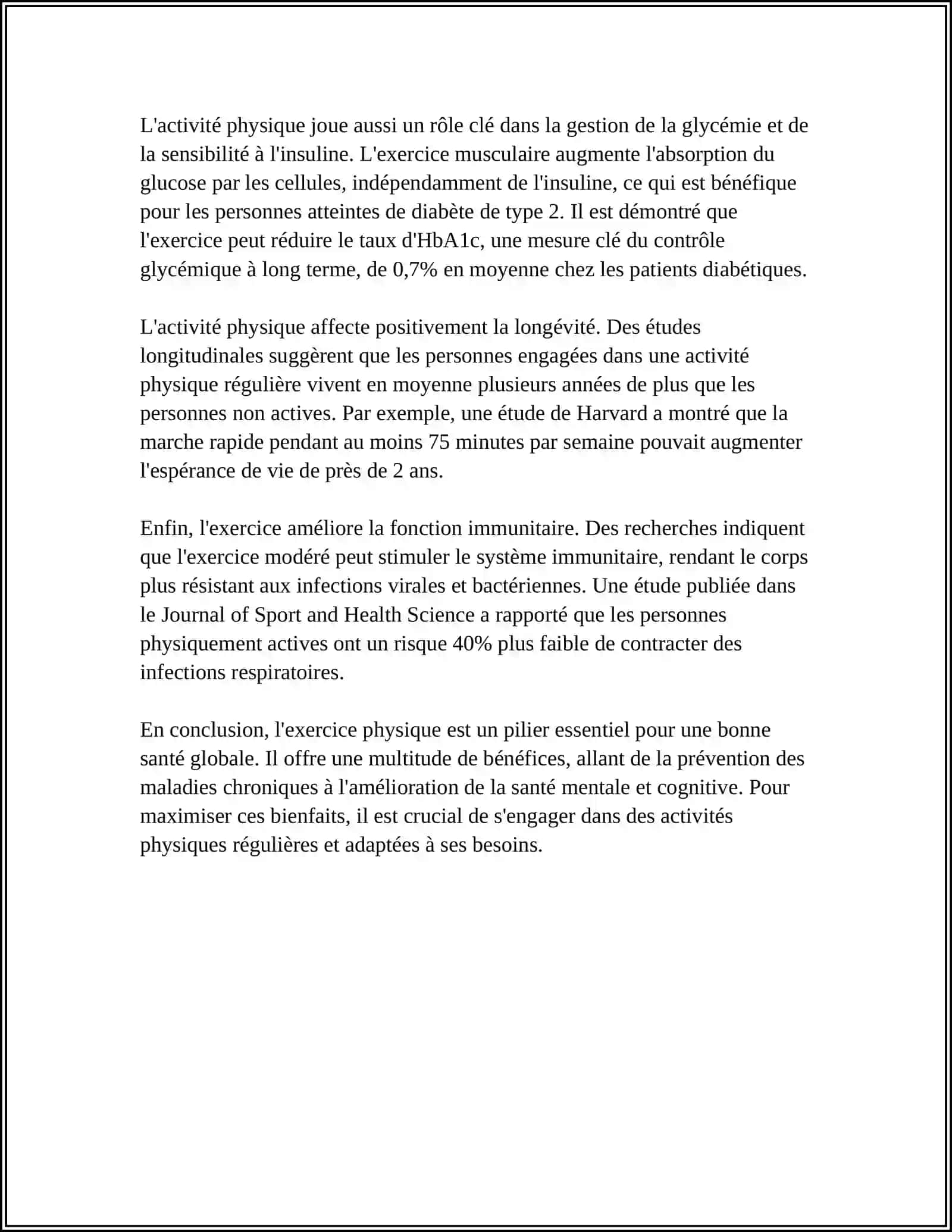 LA SANTE ET LE SPORT 4