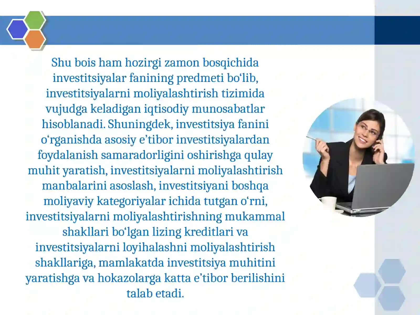 INVESTITSIYALARNING IQTISODIY MAZMUNI VA MOHIYATI 4