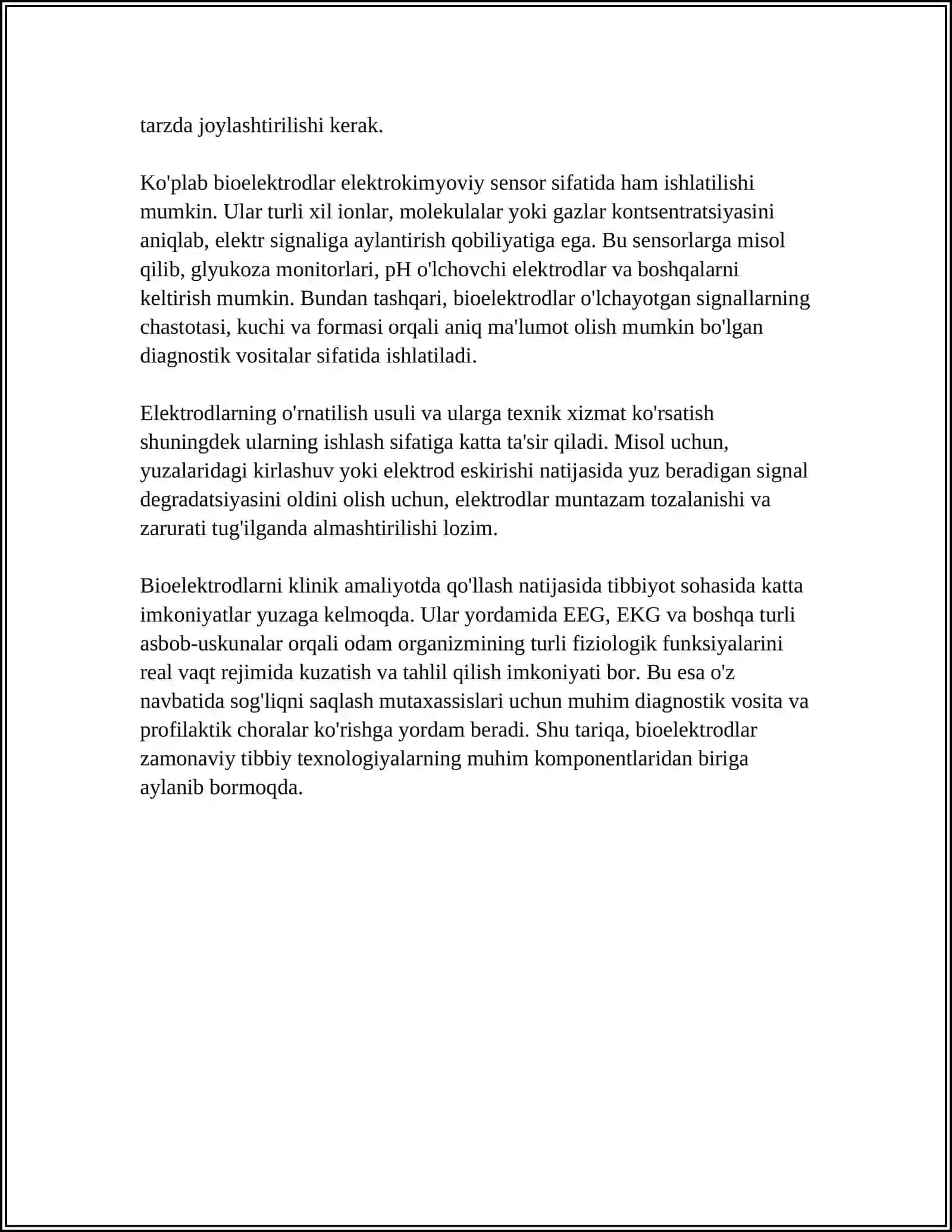 BIOELEKTRODLAR VA ULARNING POTENSIALLARI 4