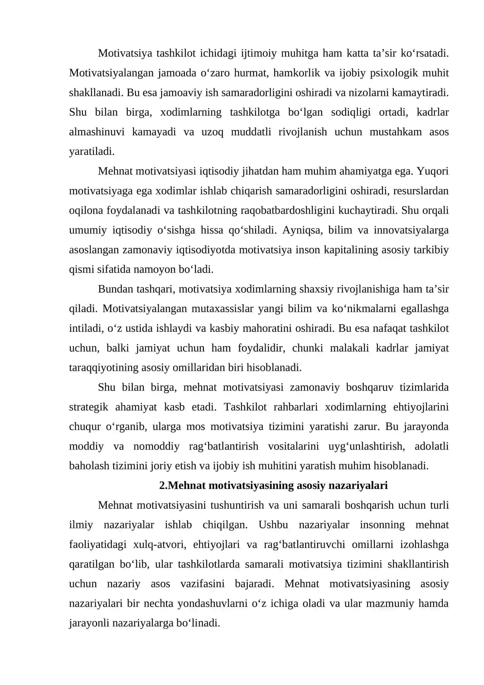 Mutaxassislarning mehnat motivatsiyasini oshirish modellari 4