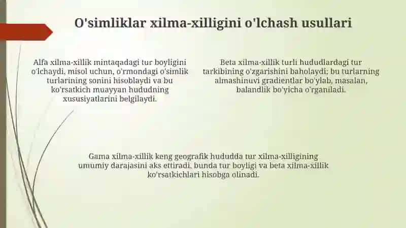 O'simliklar xilma-xilligi 4