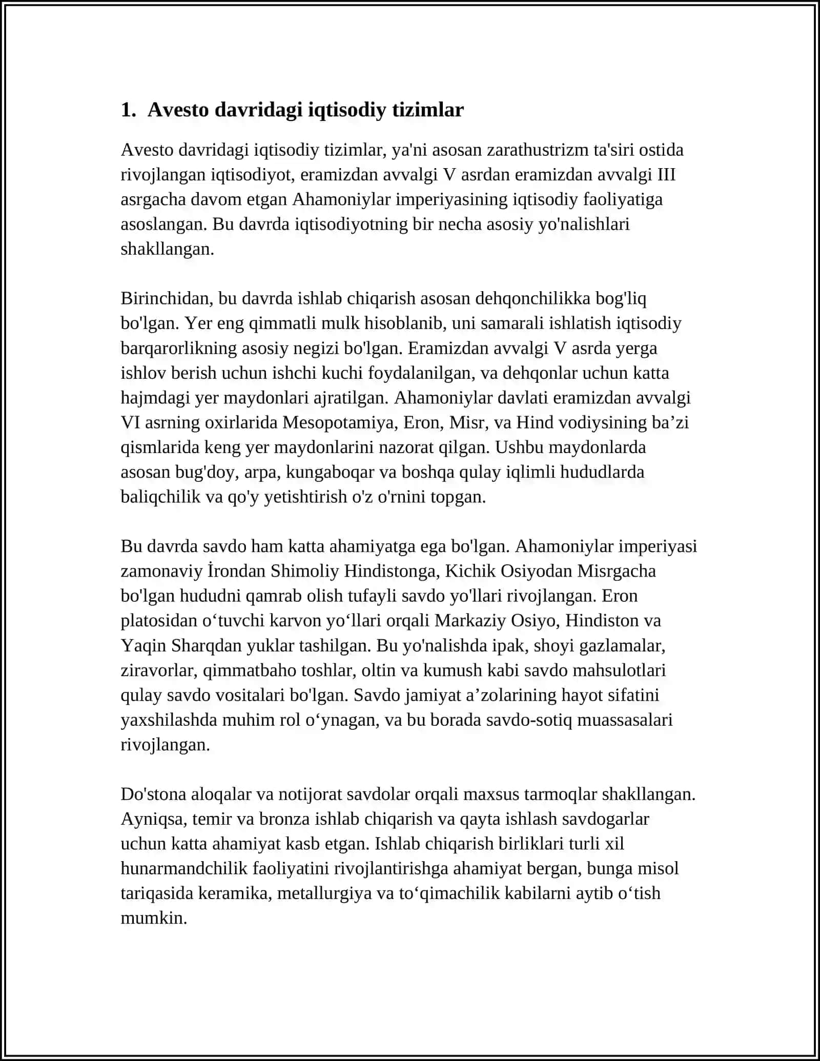 AVESTO IQTISODIY QARASHLARI 4