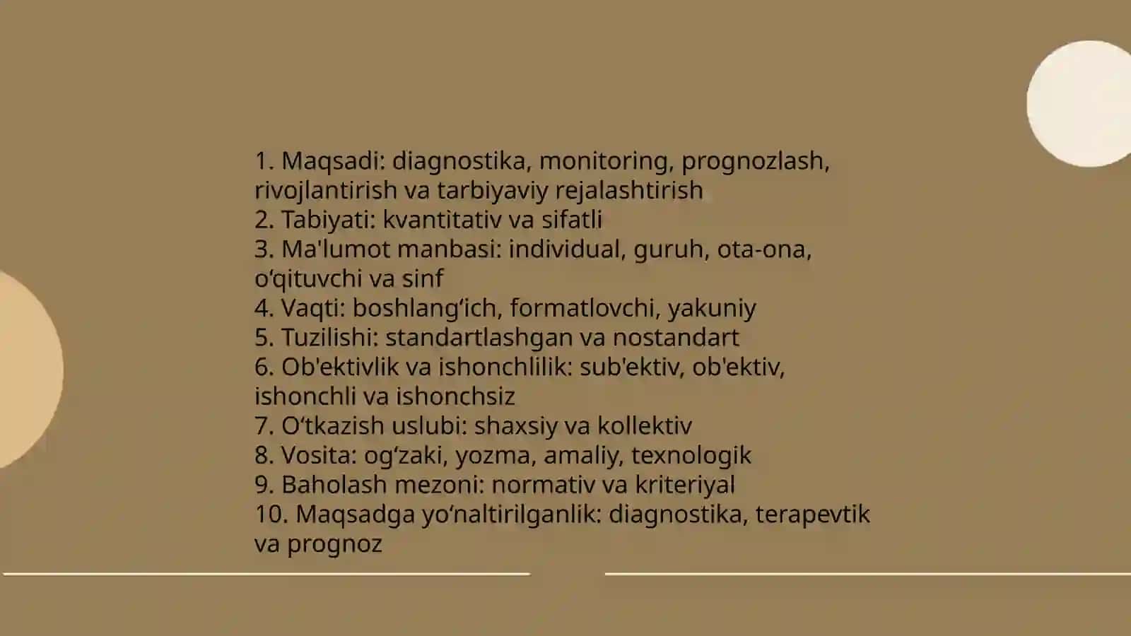 Pedagogik tashxis metodlari tasnifi 4