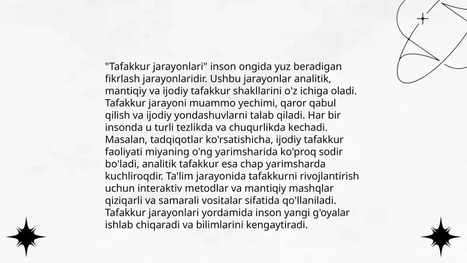 Tafakkur operatsiyalari 4