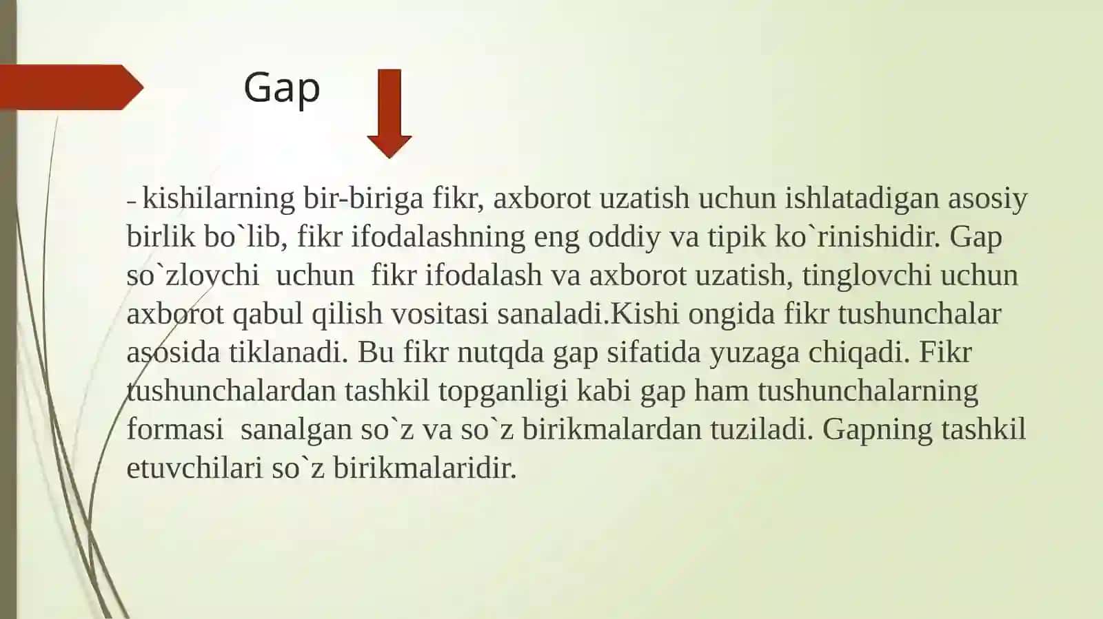 Sodda gap. O'zbek tilshunosligida sodda gapning o'rganilishi 4