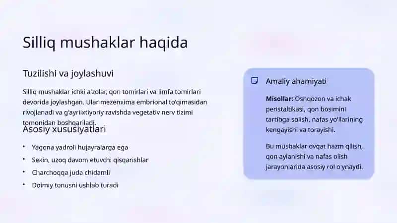 Mushaklarning umumiy tuzilishi va tasnifi 4