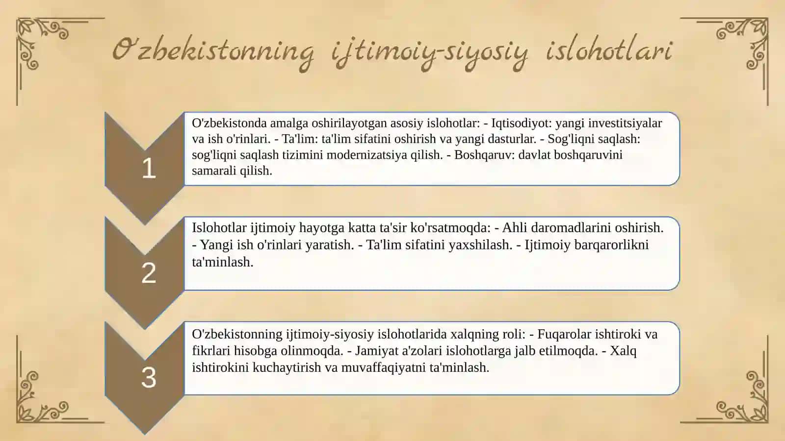 Ijtimoiy-siyosiy islohotlar 4