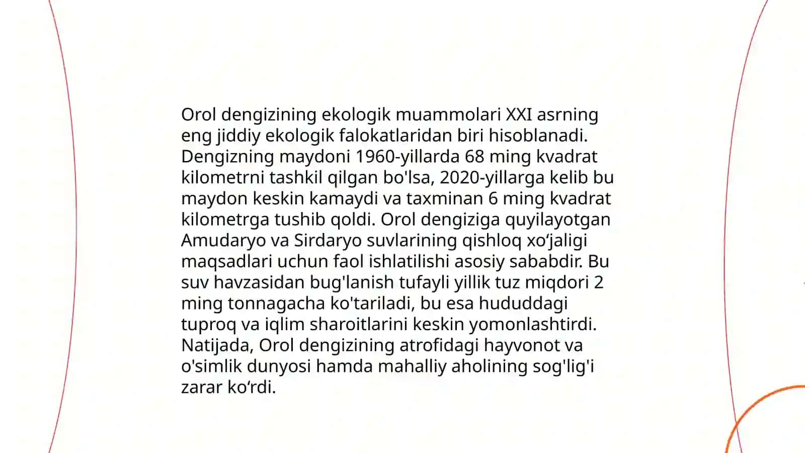 Orol dengizi haqida maʼlumot 4
