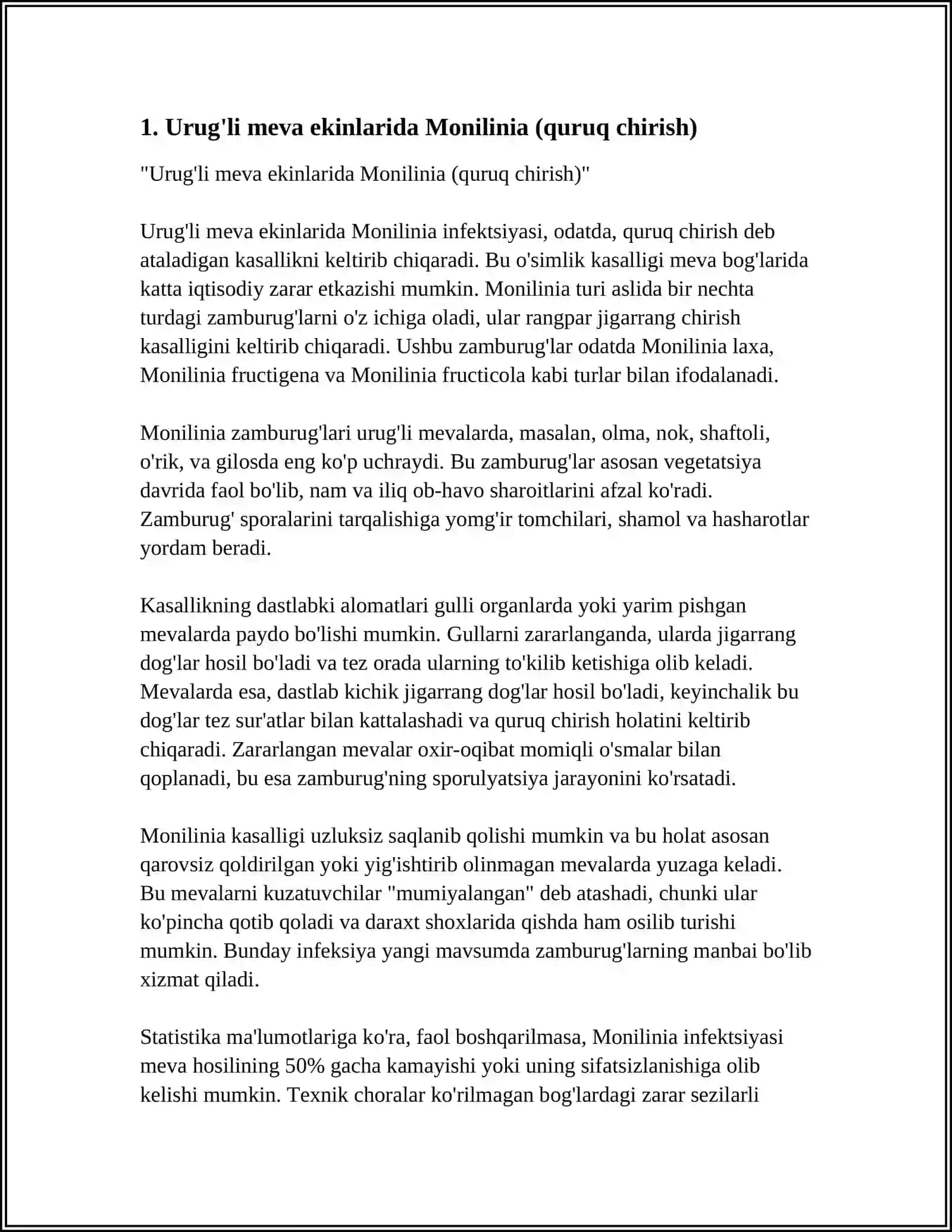 URUG'LI MEVA EKINLARI KASALLIKLARI 4
