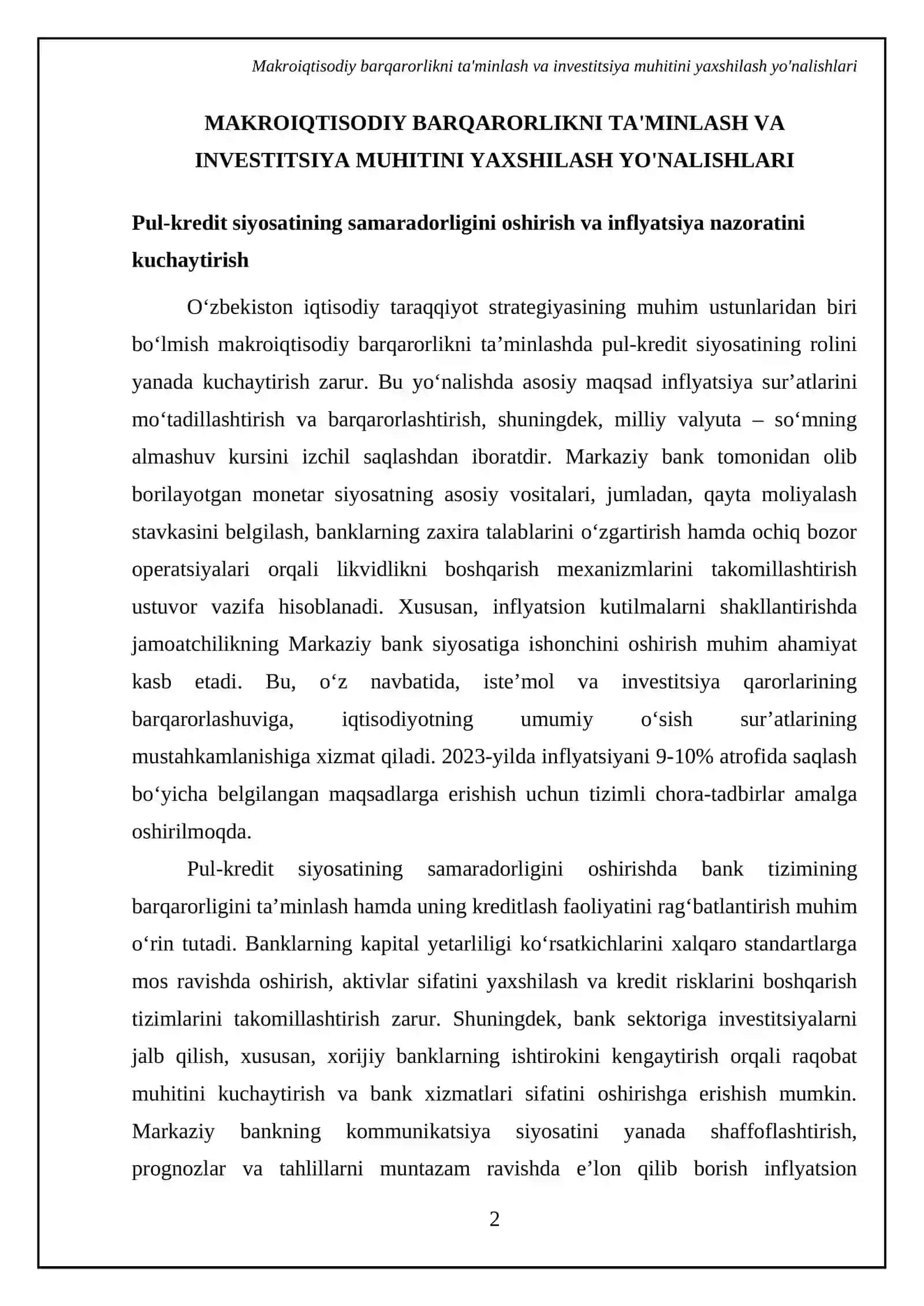 O'zbekiston iqtisodiy tarraqiyot strategiyasi 4
