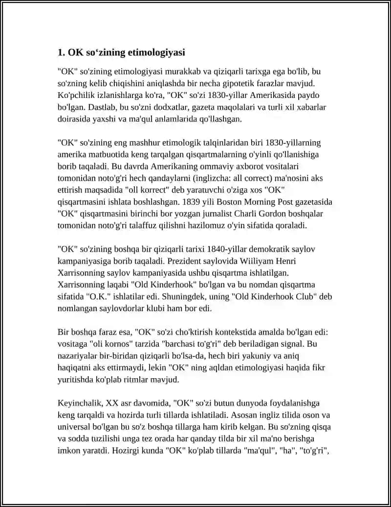 OK so‘zining etimologiyasi 4