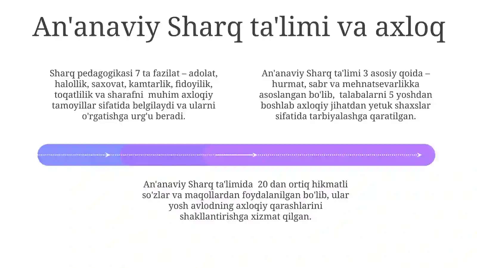 Sharq pedagogik ta'limotida - axloqiy qarashlar 4