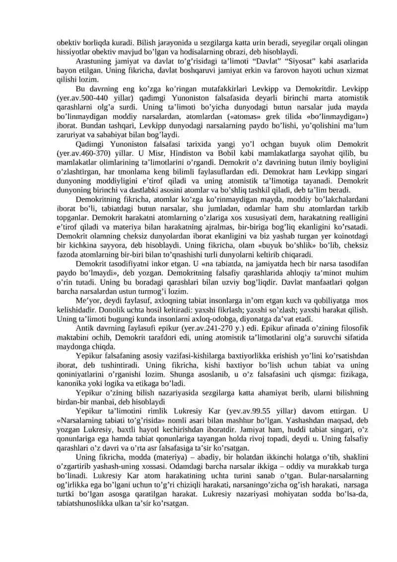 FALSAFIY TAFAKKUR TARAQQIYOTI BOSQICHLARI: G‘ARB FALSAFASI 4