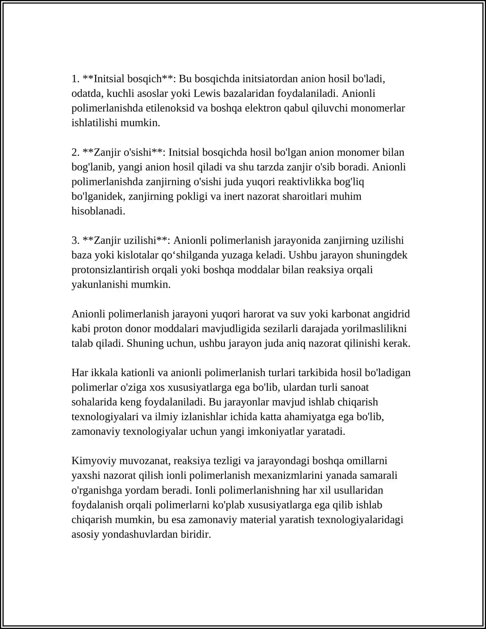 IONLI POLIMERLANISH MEXANIZMI 4
