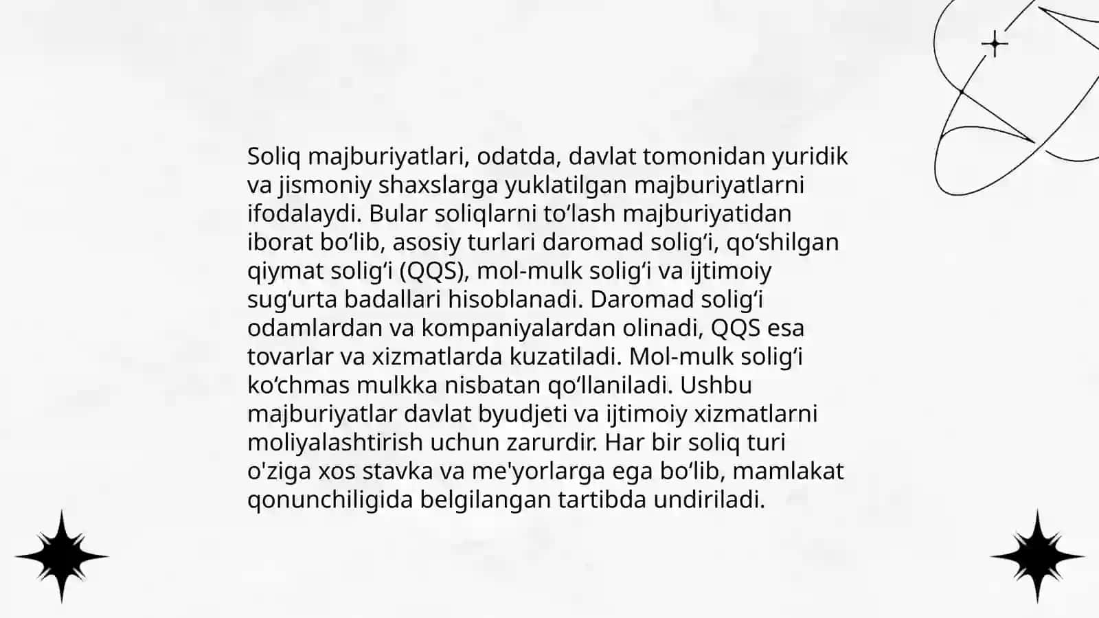 Soliq majburiyati va uni amalga oshirish tartibi 4
