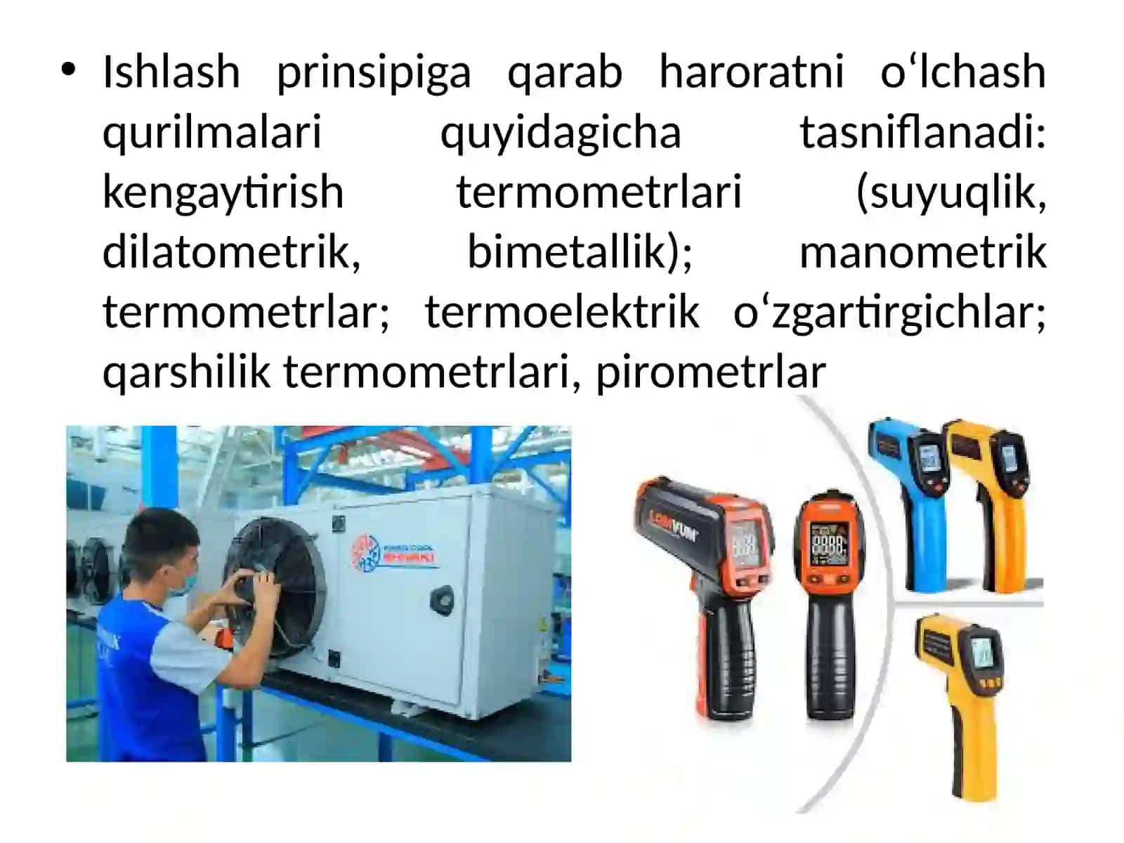 MARUZA Zamona viy haroratni o‘lchash qurilmalari va ularning turlari 4