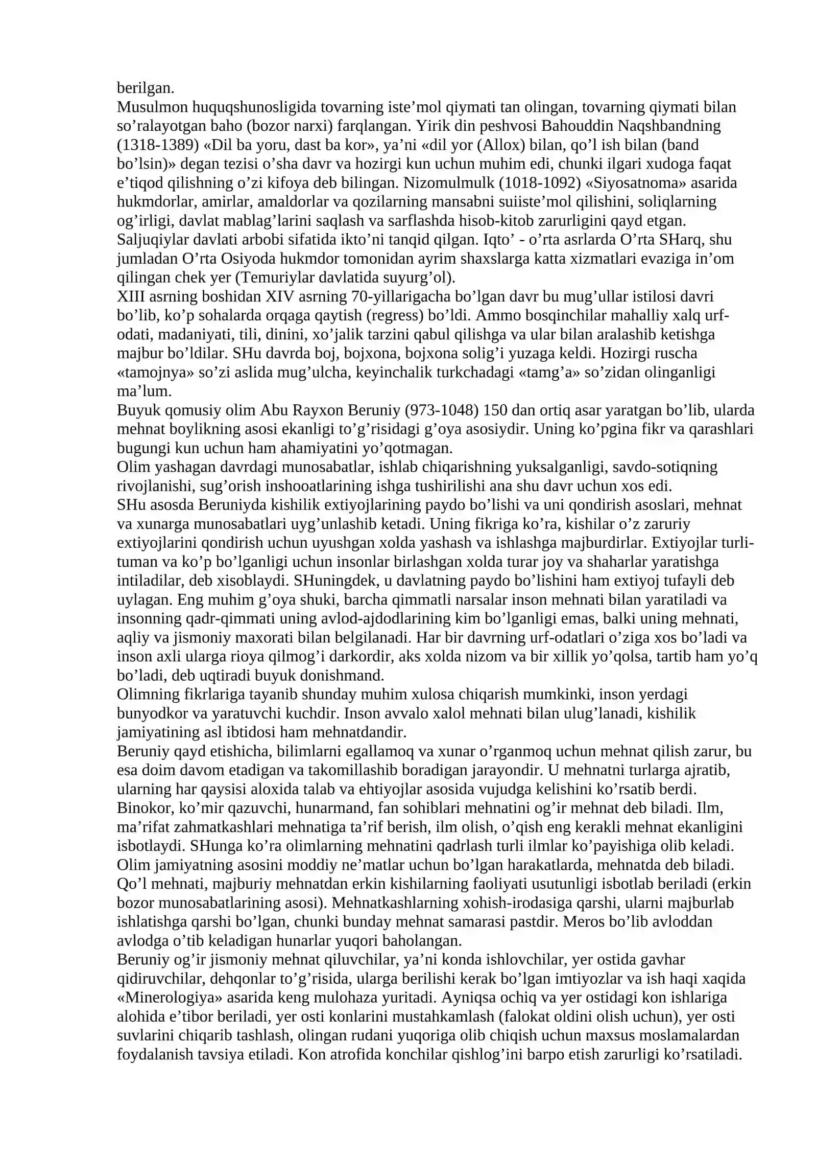 Marginoniyning iqtisodiy fikrlari 4