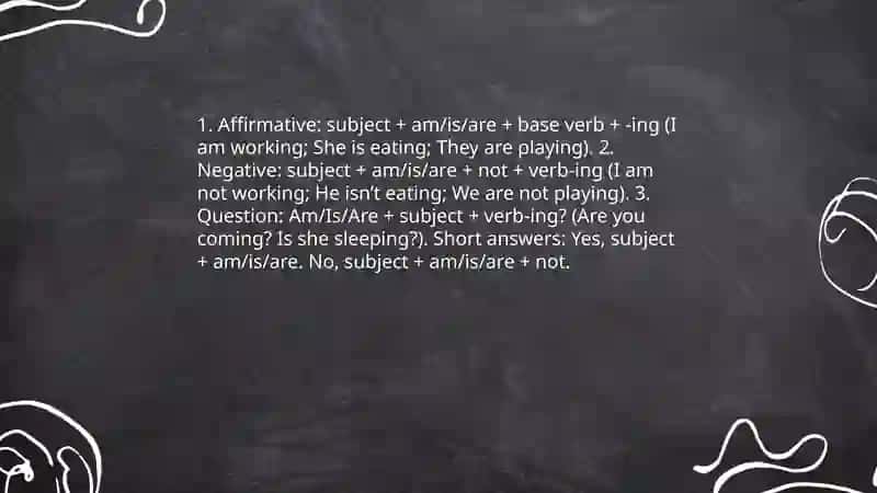 Present simple and present continuous 4