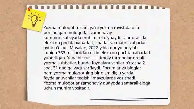 Og'zaki muloqot modellari 4