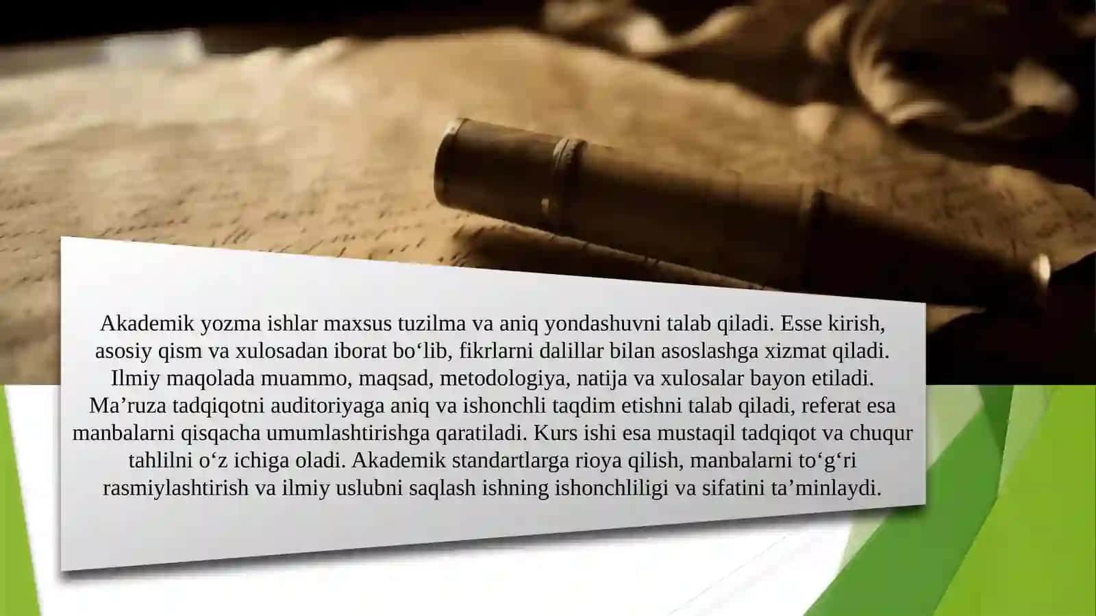 AKADEMIK YOZUV VA TADQIQOT ASOSLARI 4