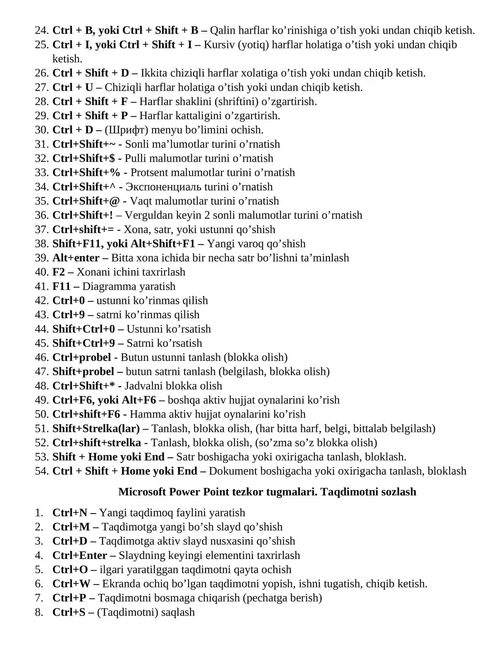 KOMPYUTER UCHUN TEZKOR TUGMALAR 4