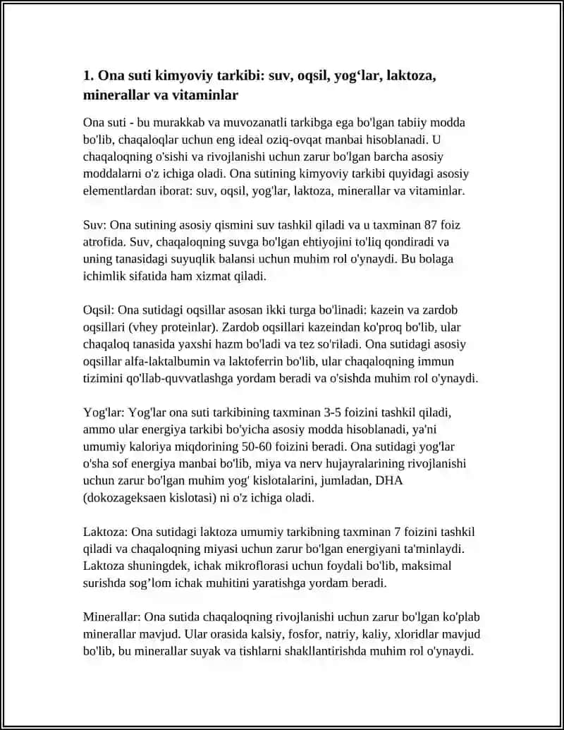ONA SUTINING KIMYOVIY TARKIBI 4